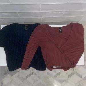 two wrap tops